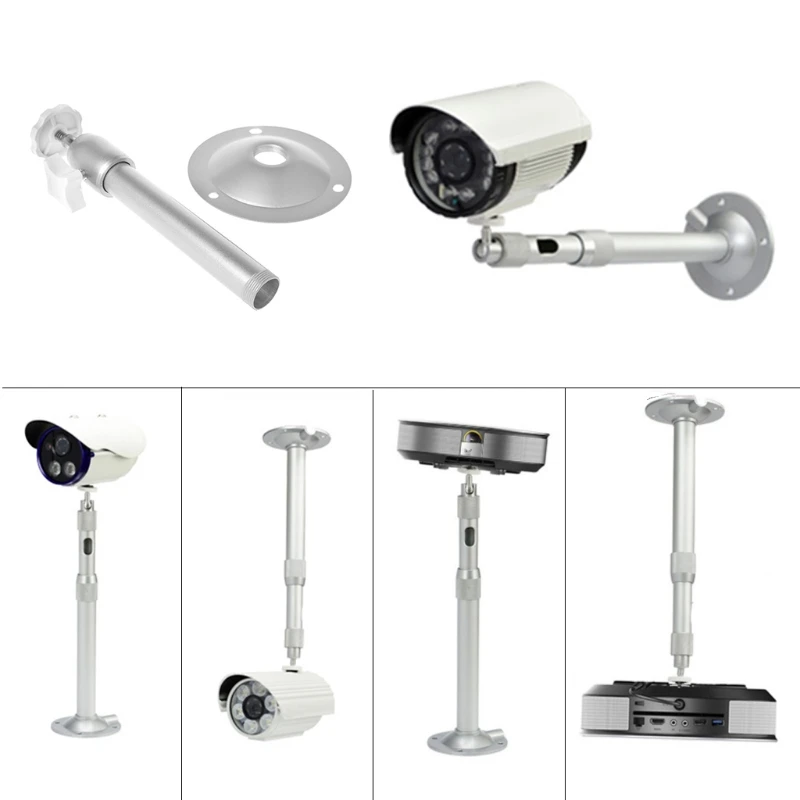 360 Degree Adjustable Projector Ceiling Mount Stand Wall Projector Bracket Metal G6DC