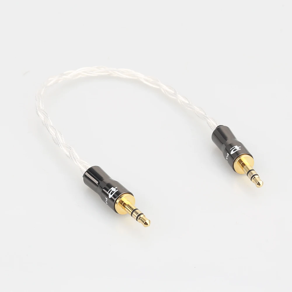 

High Quality Audiocrast HIFI AUX Cables Male-Male 3.5mm Headphone plug Pure silvering Plated audio signal line