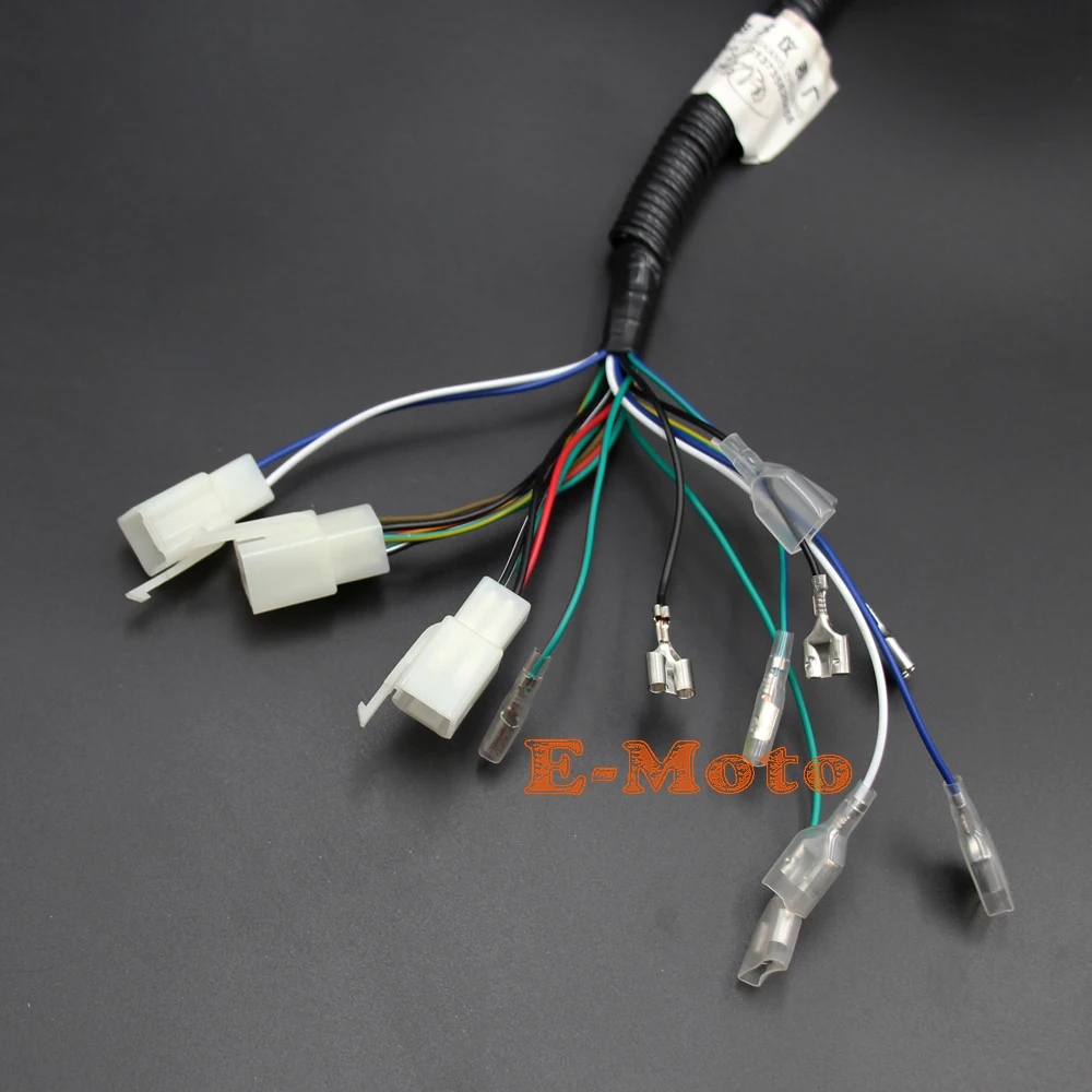 Engine Wiring Harness Wiring Loom For 150cc 200cc 250cc PIT Quad Dirt Bike Offroad ATV Buggy Zongshen Loncin Lifan