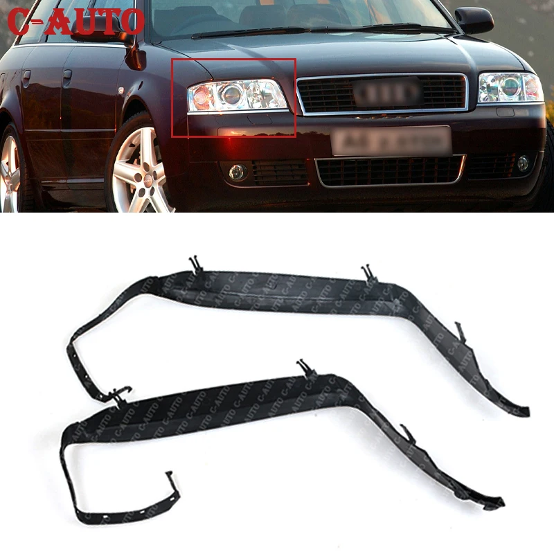 Car accessories Headlight seal trim strip waterproof under the headlights plastic For Audi A6 C5 1998-2002 4B0941191 4B0941192