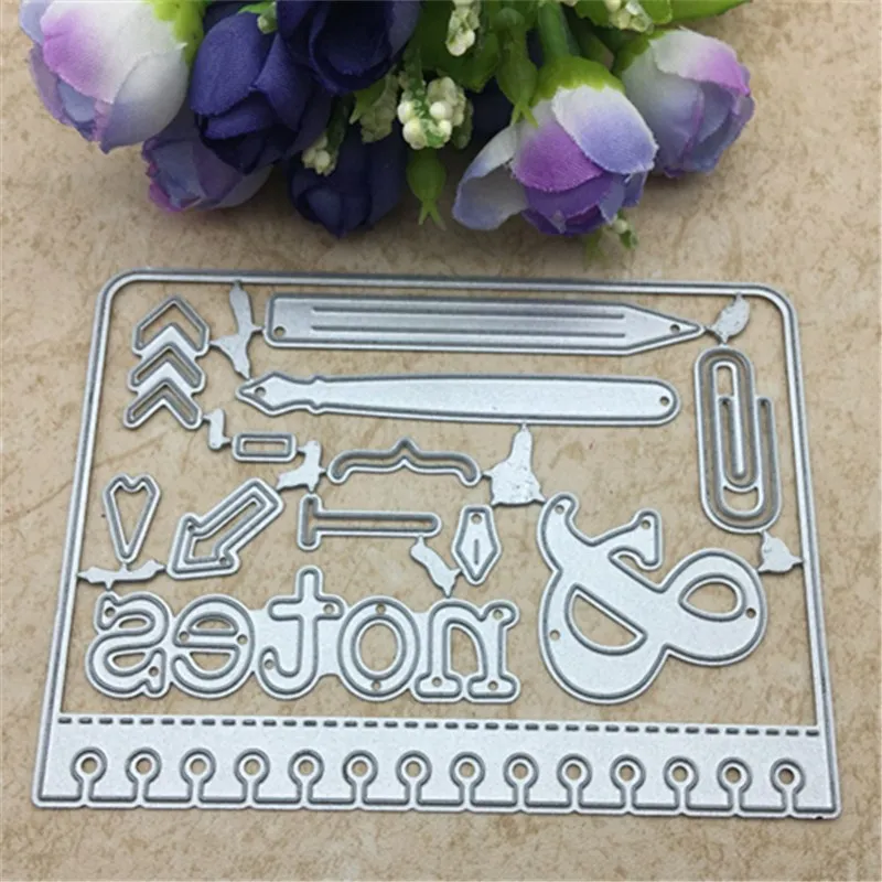 Notebook Metal Die Cutting For Household DIY Scrapbooking Photo Album Decorative Embossing Folder Paper Cards