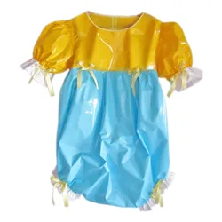 Adult Baby PVC Bodysuit ABDL Romper Sissy Dress Onesie