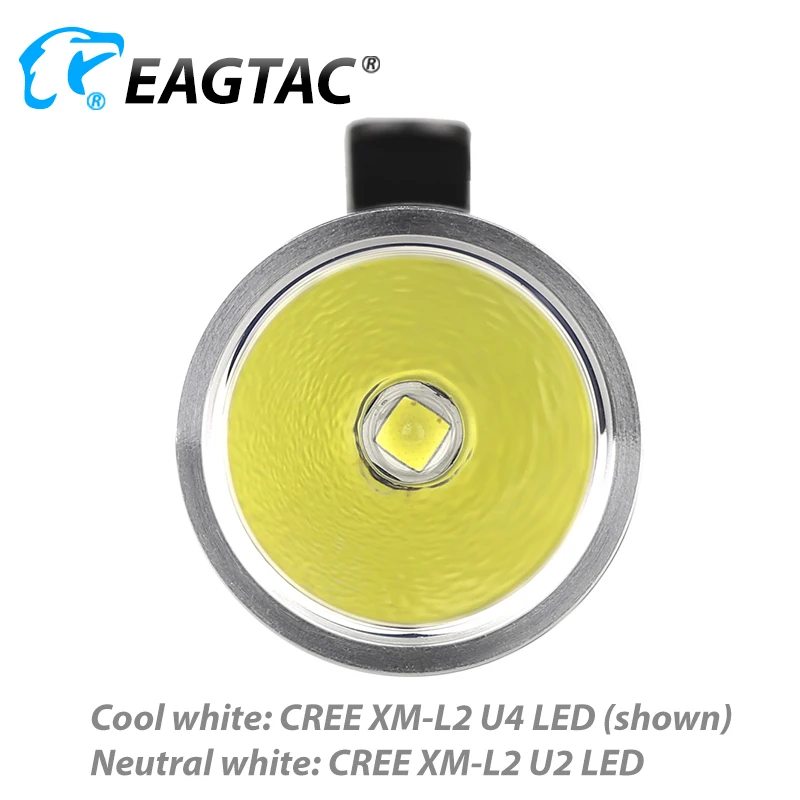 Imagem -05 - Eagtac D25lc2 Tático Lanterna Led 1374 Lumen 2xcr123a 18650 Bateria Tocha Cauda Estroboscópio Caça Pesca Luz