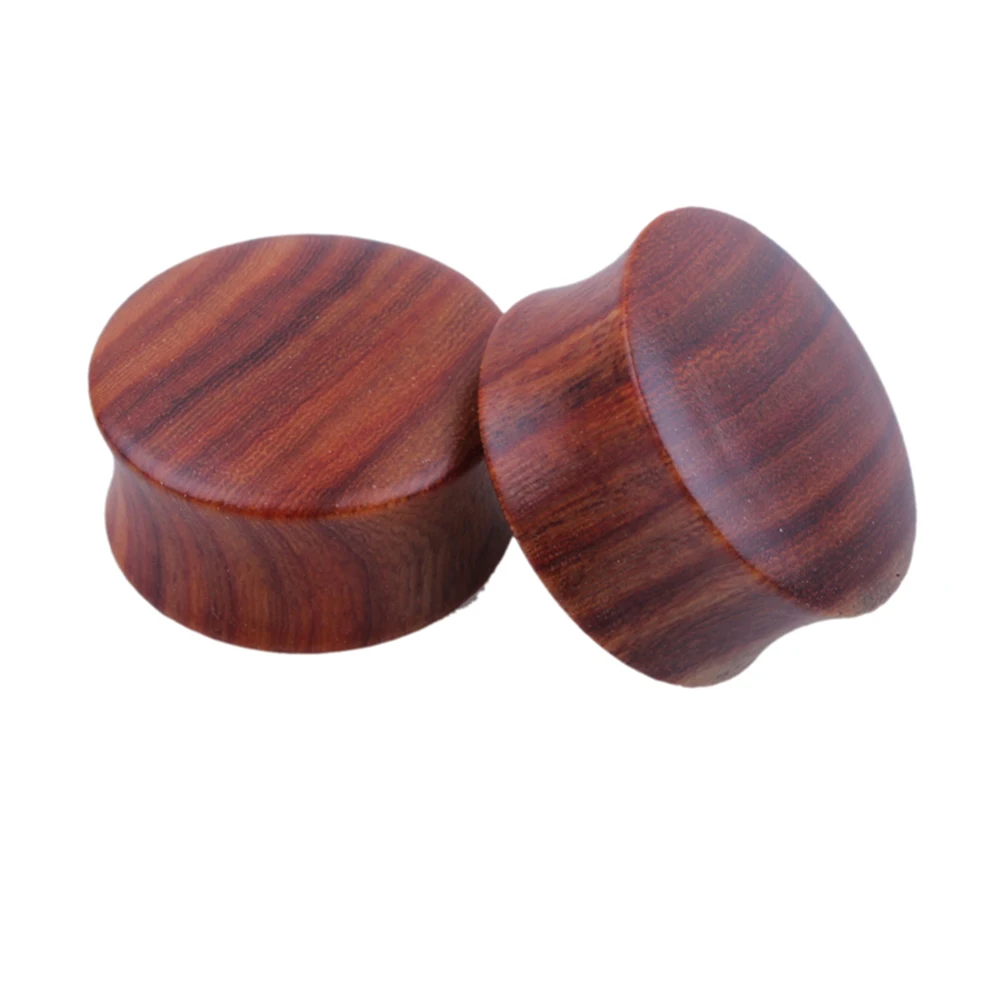 2pcs Wood Flesh Ear Plugs Tunnels Ear Piercings Earlets Saddle Woodern Earring Expander Gauge Double Flare Body Jewelry Piercing