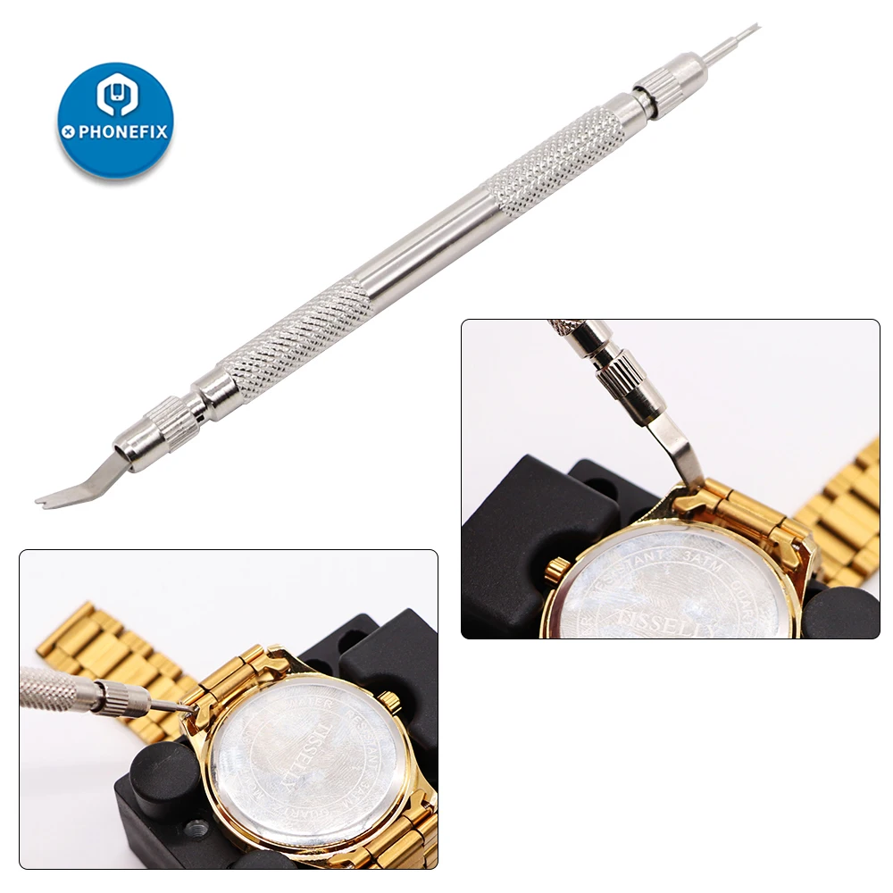 168 Chiếc Di Động Đồng Hồ Bộ Công Cụ Sửa Chữa Thay Đổi Pin Ốp Lưng Dụng Cụ Mở Nắp Pin Liên Kết Tẩy Thanh Lò Xo Bật Nắp Vặn Vít Đồng Hồ Công Cụ bộ