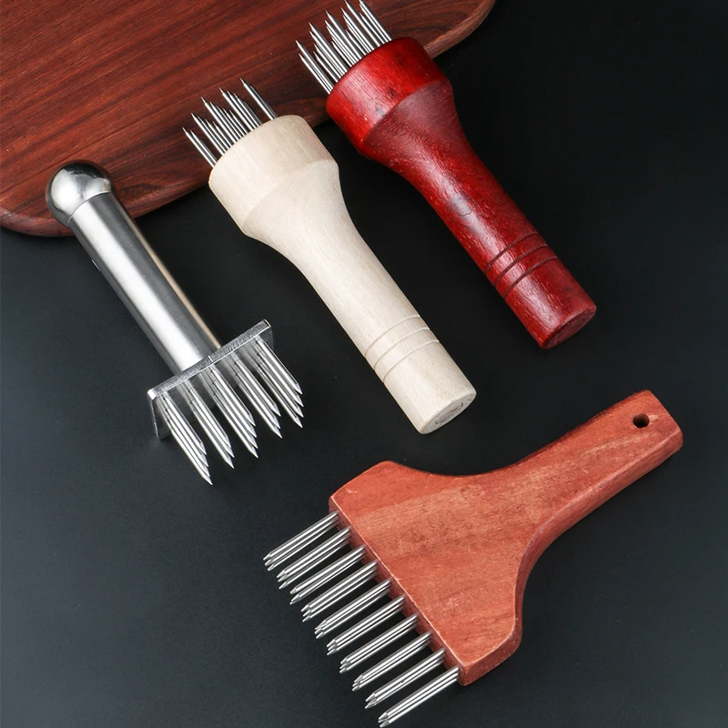 Belly Pork Skin Crispy Hand Tool Hole Hammer Needle Poke Pointed Needle Stainless Steel Fast Tenderizer Loose Steak Kitchen Tool