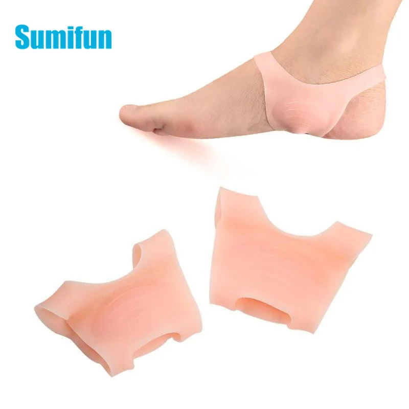 2pcs O-type Foot Silicone Corrector Insoles Pads No Slip Shoes Straightener Cushions Pad Men Women Orthopedic Insoles Foot Care