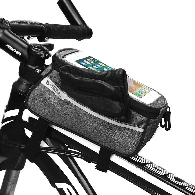 Bicycle Bag Waterproof Touch-Screen Bicycle Front Mobile Phone Frame Bag Holder For IPhone X 8 7 Plus 6s 6 Plus 5s 5