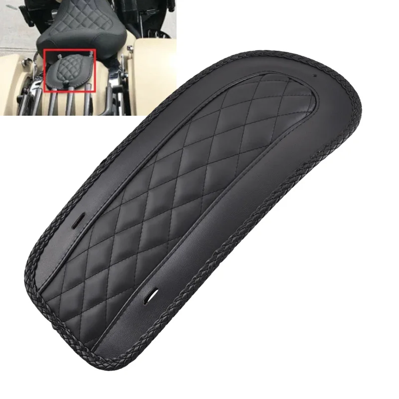 Motorcycle Accessories Leather Rear Fender Bib Cover For Harley Touring Electra Glide Road King FLHTK 2008-2018