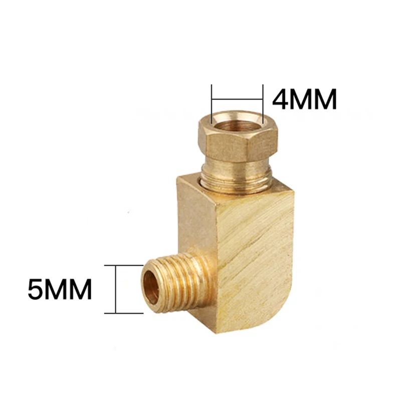 Giunto di accoppiamento connettore lubrificazione adattatore dritto rame 5mm 6mm 8mm 1/8 1/4 3/8 1/2 "M10*1 M8 * 1 filetto femmina