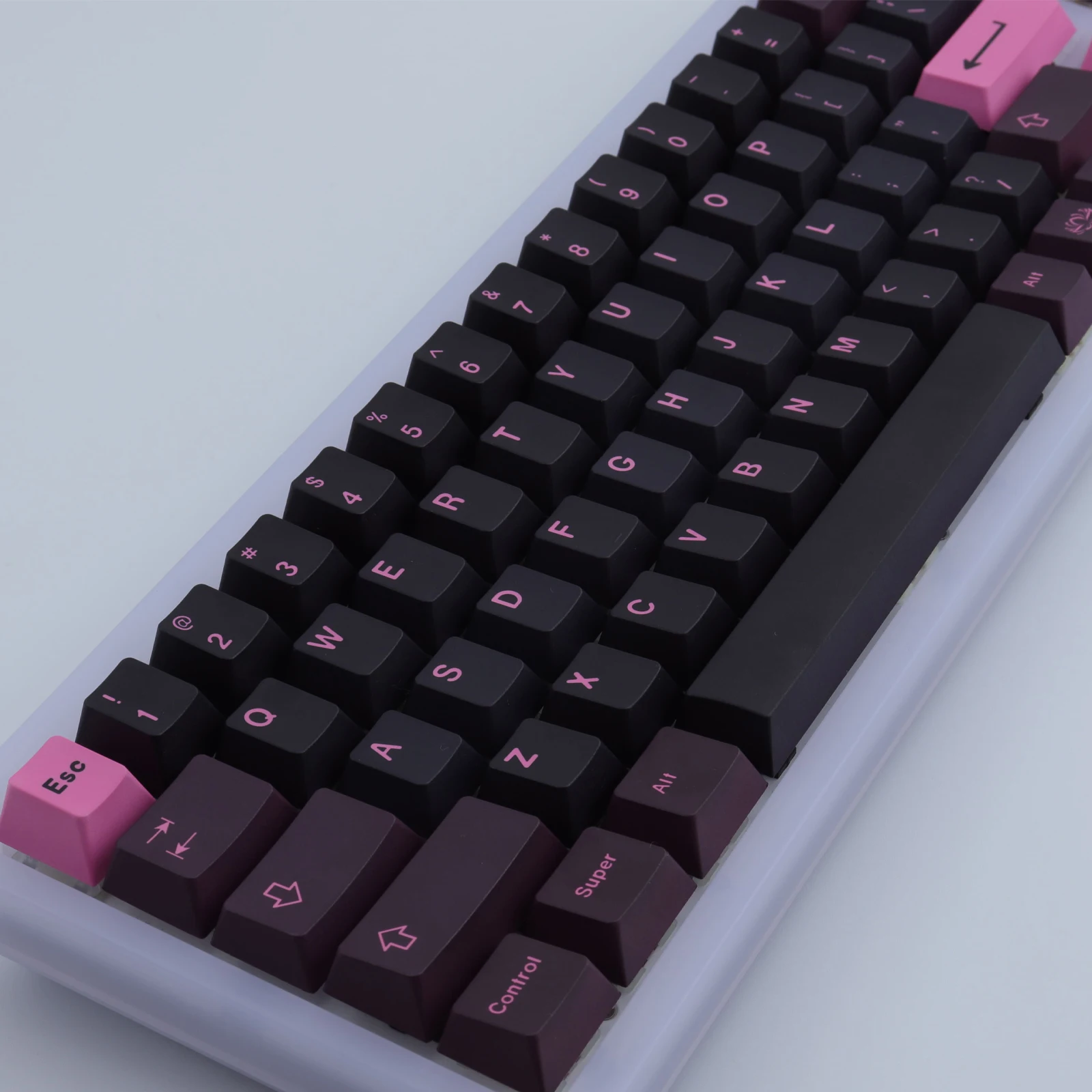 Imagem -04 - Pbt Keycap 137 Chaves Cherry Profile Dye-sub Personalizado Gmk Rosa Lotus Keycaps para Teclado Mecânico