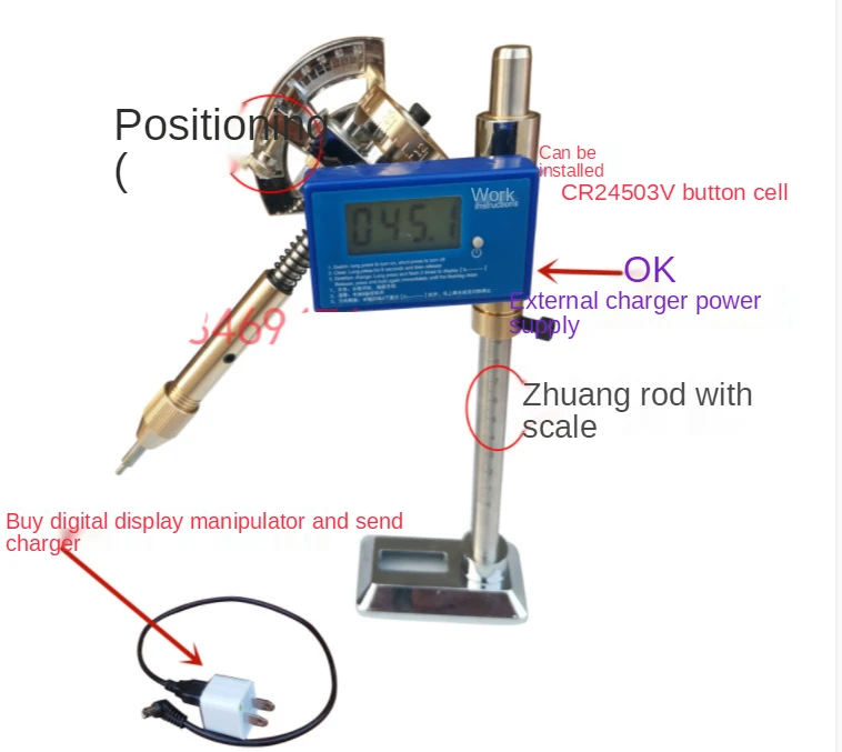 High precision angle digital display gem grinding machine digital display angle manipulator 32/64/72/80/96 indexing gear