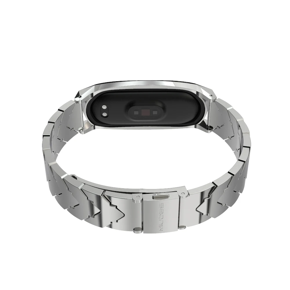 Strap for Xiaomi Mi Band 5 6 7 NFC Global Metal Wrist Bracelet for Mi Band 4 Strap Stainless Steel Wristband for Miband 7 Correa