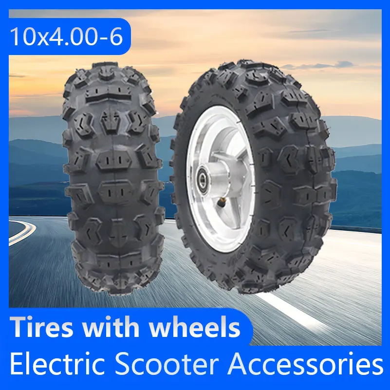 10 Inch 10*4.00-6 Butyl Rubber Tyre 10x4.00-6 Tires with wheels for Mini Motorcycle Electric Scooter