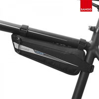 SAHOO 121444-SA Road Bicycle Black Bag 0.6L Iamok Triangle Bags With Reflective Logo 92g Bike Accessories