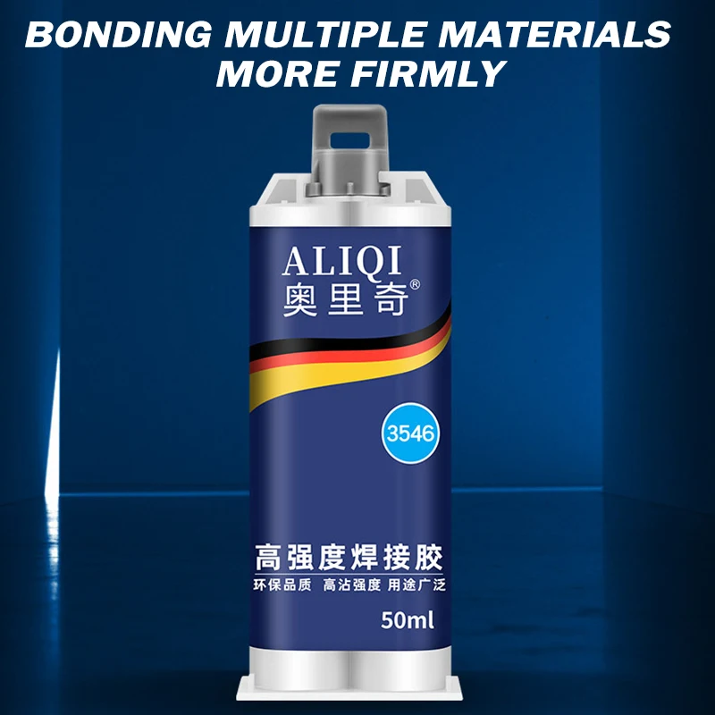 Colla adesiva per saldatura super resistente, liquido multiuso, strumenti di incollaggio per metallo, plastica, legno, ceramica, colla riparatrice, 50 ml
