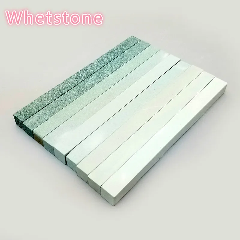 New 2pcs/set white corundum square strip sharpening stone sharpener sharpening system sharpener for fixed angle