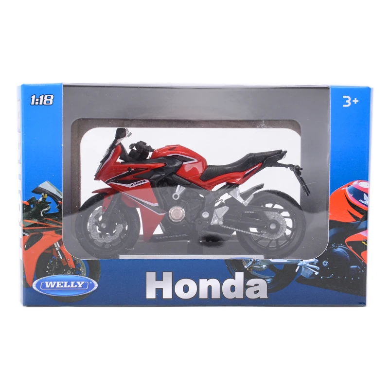 Welly 1:18 Honda CBR650F Die Cast Vehicles Collectible Hobbies Motorcycle Model Toys