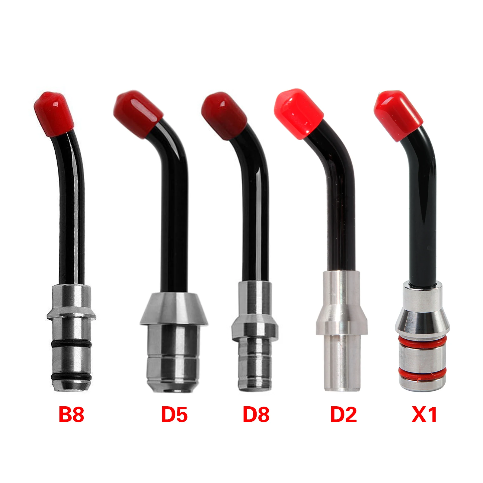 5 Types Dental Universal Optical Fiber Guide Rod Tips LED Curing Light Replacement Fit Cordless Curing Lamp