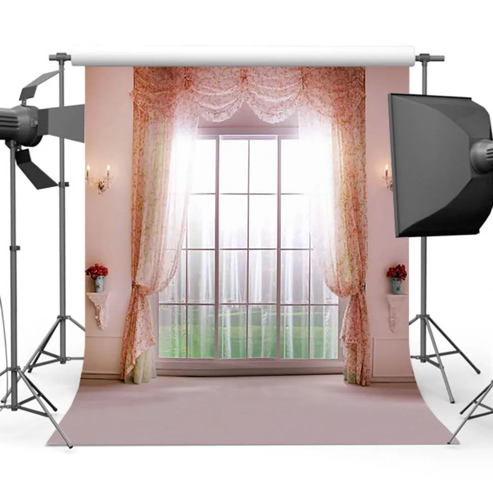 

MOCSICKAWindows Curtain Background for Photography Wedding Backdrop for Photo Booth Studio CM-0843