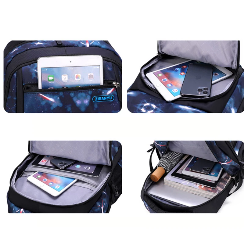 Boys Backpacks 3 Pieces Sets School Bags Large Size Bag For Teenagers Children Knapsack Big Boy Backpack Middle School Students