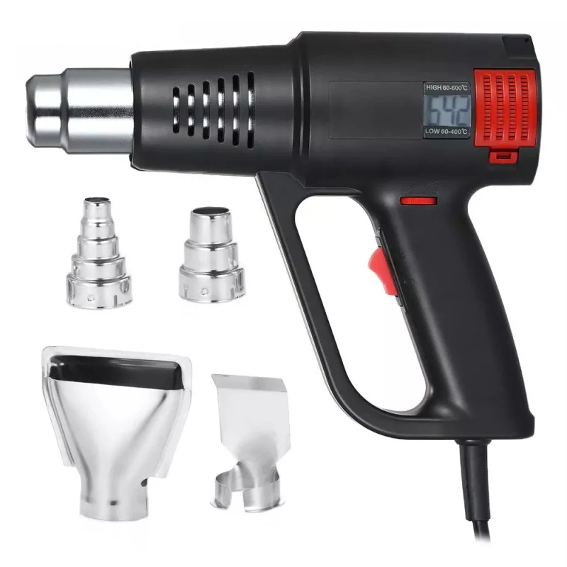 

Adjustable temperature 2000W industrial heat gun LCD digital temperature control hot air blower electric heat gun tool