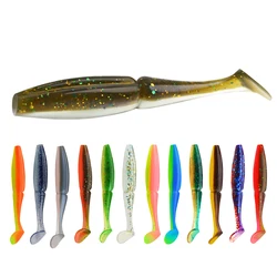 FISH KING One Up Shad Fishing Lure 90mm 105mm Soft Baits Silicone Fishing Wobbler Bass Bait Artificial Fishing soft Lure Tacke