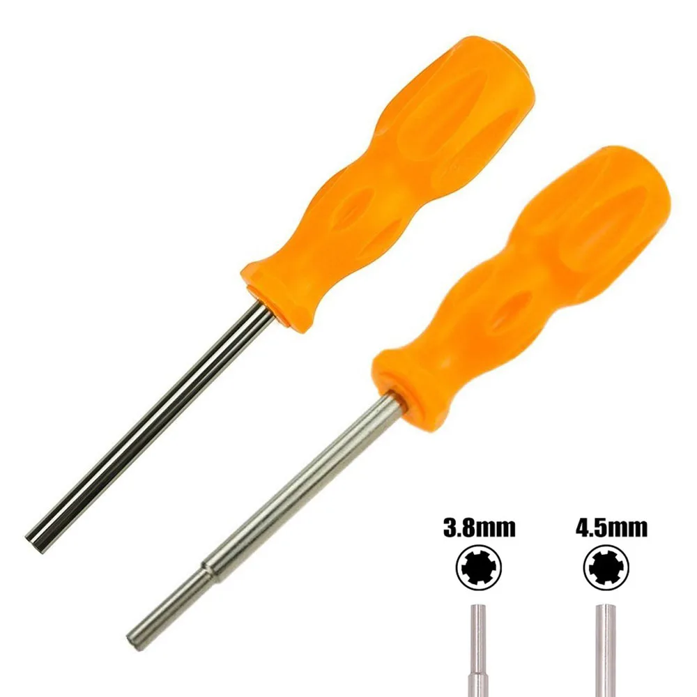 1pc Yellow / Orange Security Screwdriver Bit Set 3.8 & 4.5 mm For Nintendo NES SNES SEGA N64 Console & Cartridge