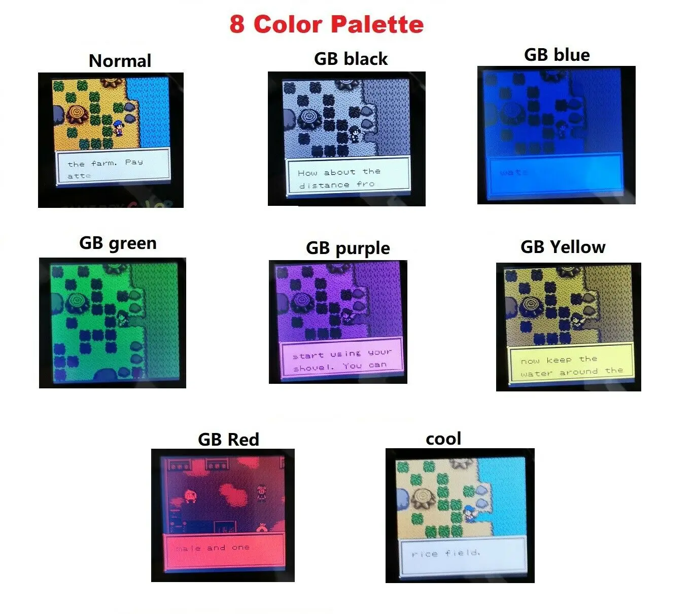 Kit schermo LCD con retroilluminazione a 5 livelli di luminosità da 8 colori da 2,2\