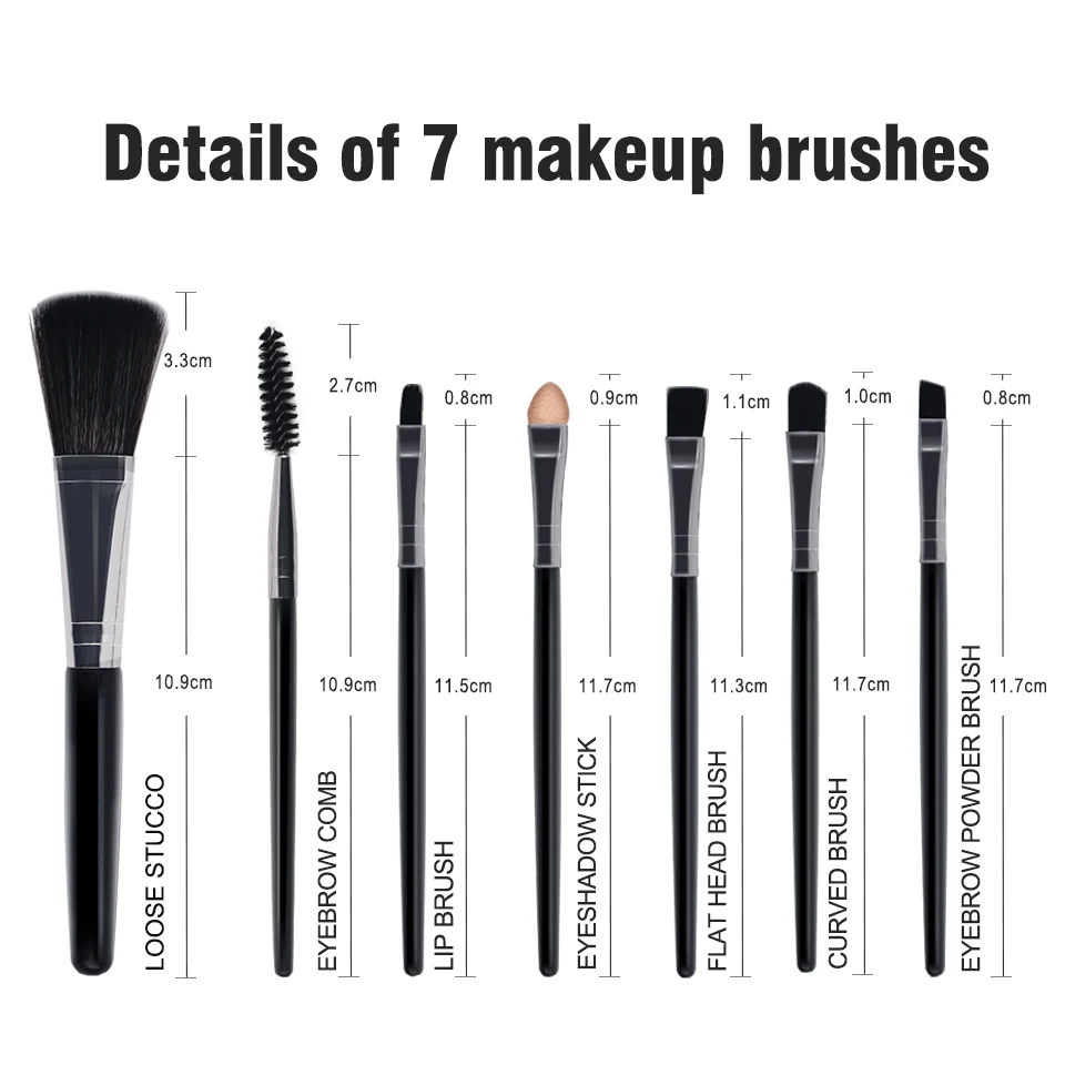 NEWCOME 5/7/15/20Pcs Makeup Brushes Tool Set Cosmetic Powder Eye Shadow Foundation Blush Blending Beauty Make Up Brush Maquiagem