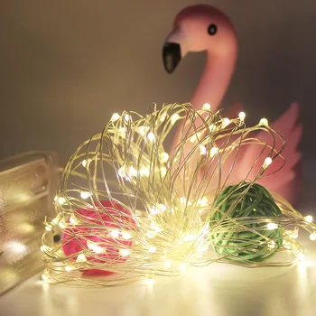 2M 5M 10M ไฟ Led เงินลวด USB หรือแบตเตอรี่ Powered String Light แสง Fairy สำหรับคริสต์มาสงานแต่งงาน