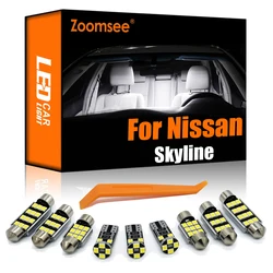 Zoomsee Interior LED For Nissan Skyline R32 R33 R34 V35 V36 V37 1989-2016 2017 2018 2019 2020 Canbus Car Bulb Map Dome Light Kit
