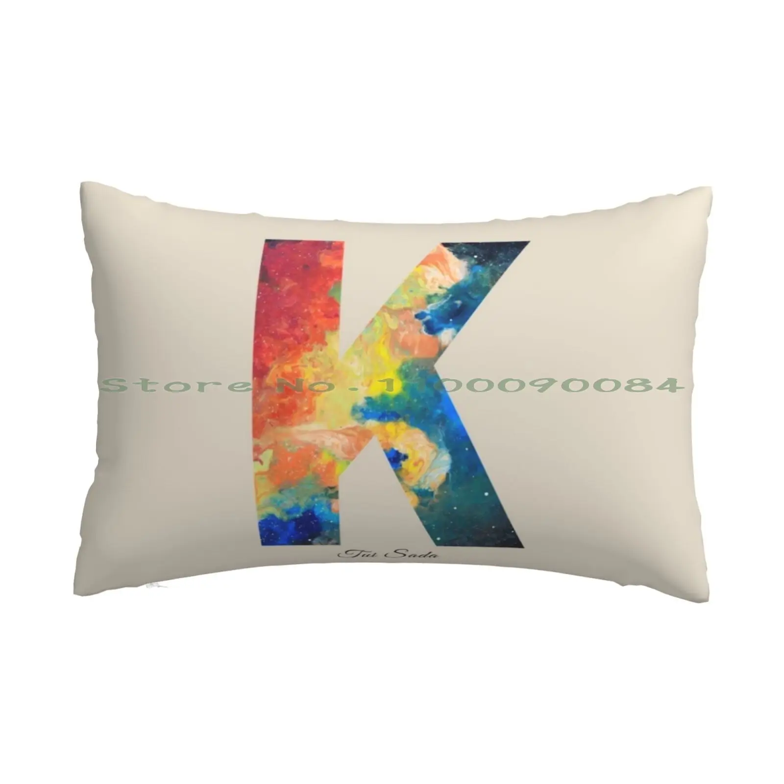 Letter K-The Flying Giant Nebula By Tui Sada Pillow Case 20x30 50*75 Sofa Bedroom Channel Billy Ray Cyrus Sweet Niblets Miley