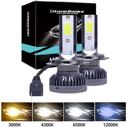 2 Adet H4 H7 LED H11 H8 H1 9005 9006 Araba LED Far Ampulleri 80W 12000LM 6000K Oto Far Led Araba Lambaları 24v Araba Styling mini1