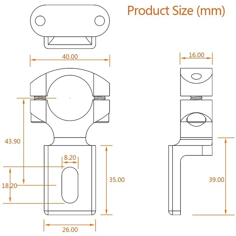 Universal Handlebar 22mm 7/8inch Motorcycle Headlight Bracket Spotlight Mount Holder Tube Clamp for Cafe Racer Chopper