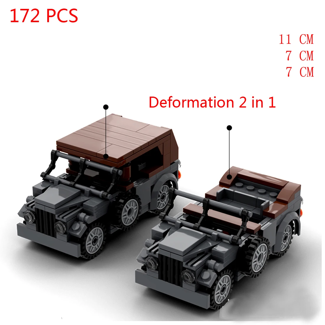 hot military WWII Technology T-20 tractor tank GAZ UAZ vehicles Soviet Army war weapons model bricks Building Blocks toys gift