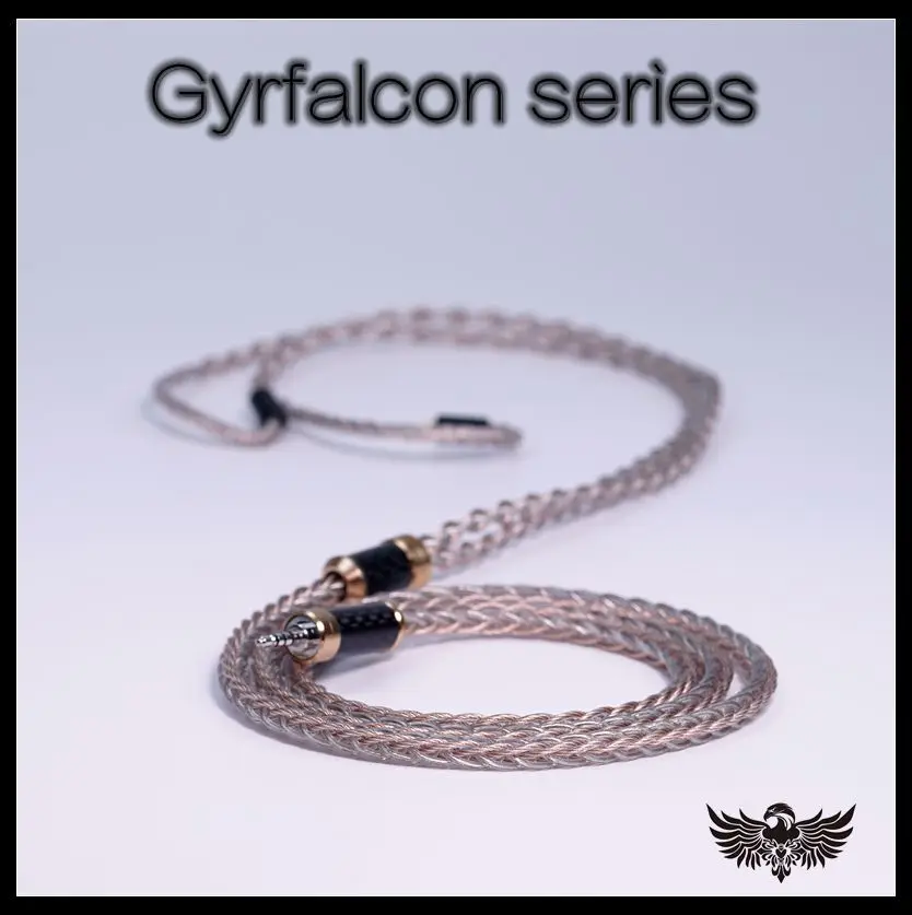 Gyrfalcon series Precious metal top headset upgrade cable N5005 0.78MM MMCX QDC