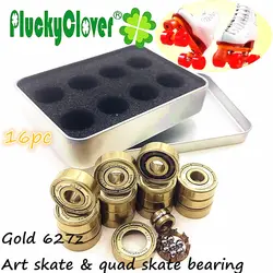 16 stücke 627 Quad Skates Lager 7mm Bohrung künstlerische Skate Rollhockey Quad Hockey Skates Lager 627 7x22x7mm Art Skating Lager