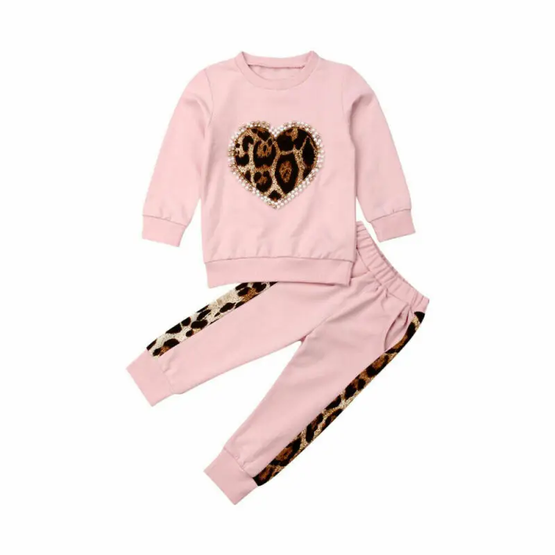 Newborn Infant Baby Kids Girl Long Sleeve Tops T-Shirt+Pants Outfit Clothes /Z