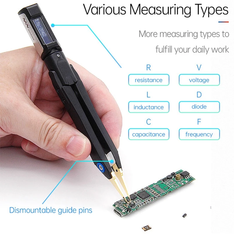 DT71 Mini Digital Tweezers Smart SMD Tester Portable LCR Meter