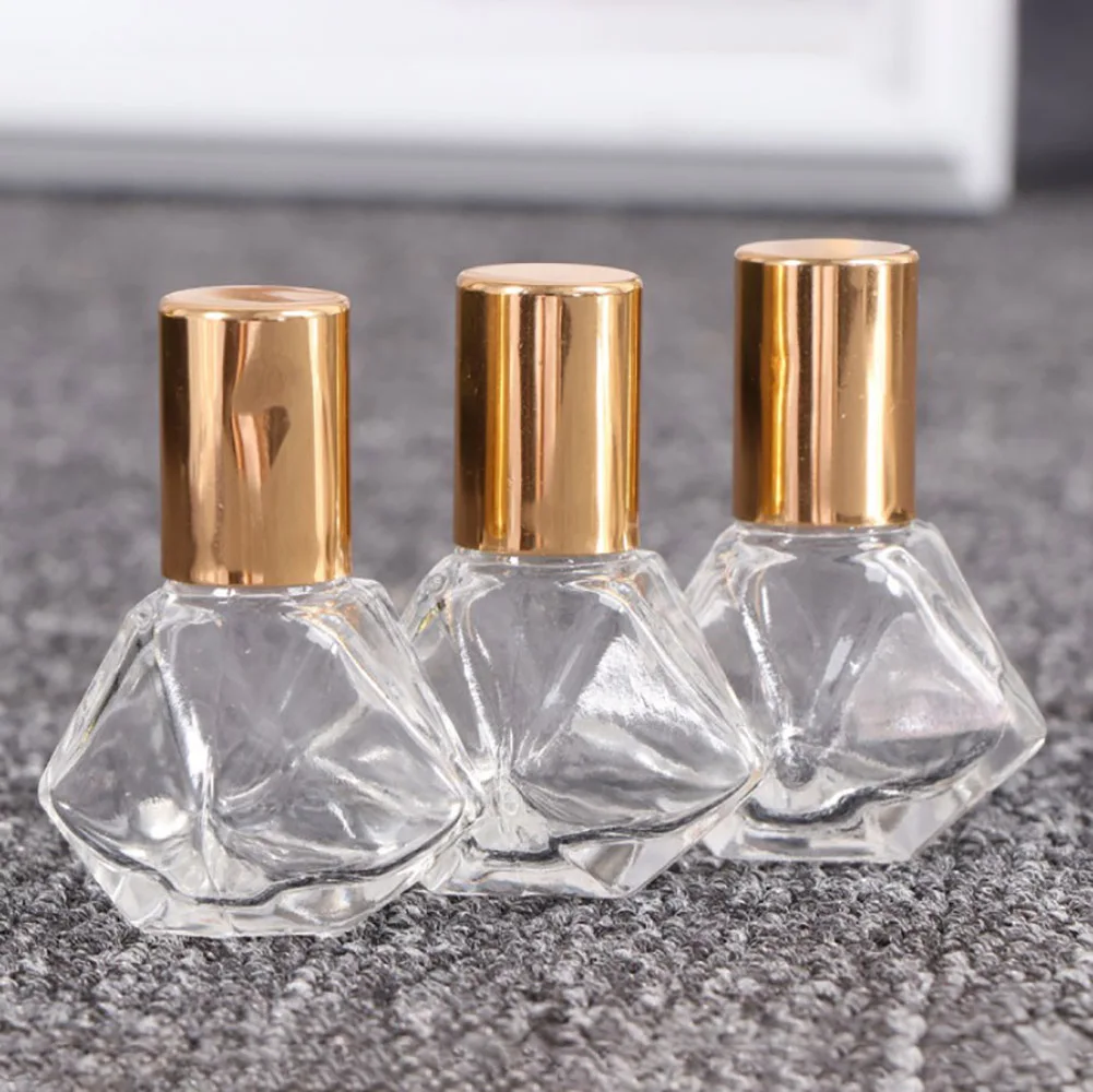 1PC High Quality 8ML Mini Essential Oils Metal Roller Ball Glass Perfume Bottles Traveler Empty Roll-On Refillable Bottles New