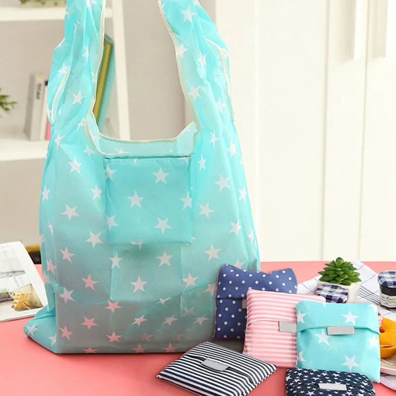 Reusable Shopping Bag 2020 New Fashion  Foldable Tote Women Shopping Woven Bag Shop Grocery Tote Bag Large-capacity storage bags