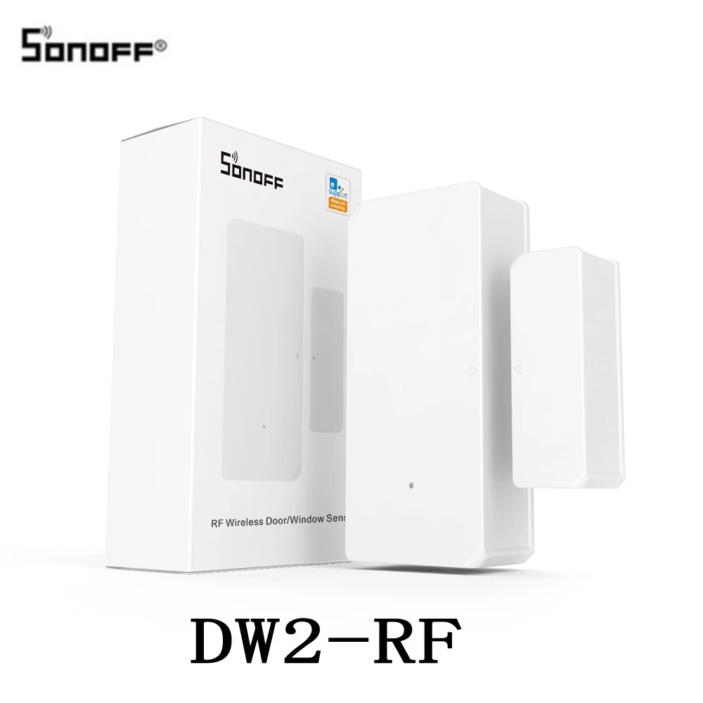 

SONOFF DW2-RF 433MHZ Wireless Smart Door Window Alarm Infrared Sensor Home Security APP Remote Control Smart Scene Sensor