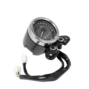 Motorrad -Kilometerzähler mit digitaler Grenzfläche für LCD, Kraftstoffmesser, Lichtmesser mit Licht, USB -Ladegerät, Honda CG125, Suzuki GN125, Kaffeefahrer 10 Hauptverkaufsgremium GN 125 Suzuki - №4