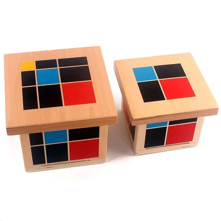 Montessori Rekenen Algebraïsche Binomiale Kubus Trinomiale Kubus Houten Speelgoed Wiskunde Materialen voor Elementair Houten Wiskunde Speelgoed