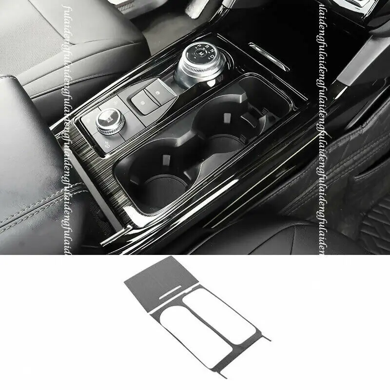 

For Ford Explorer 2020-2021 Black Interior Central Console Gear Shift Panel Moulding Cover Trim Car Accessories