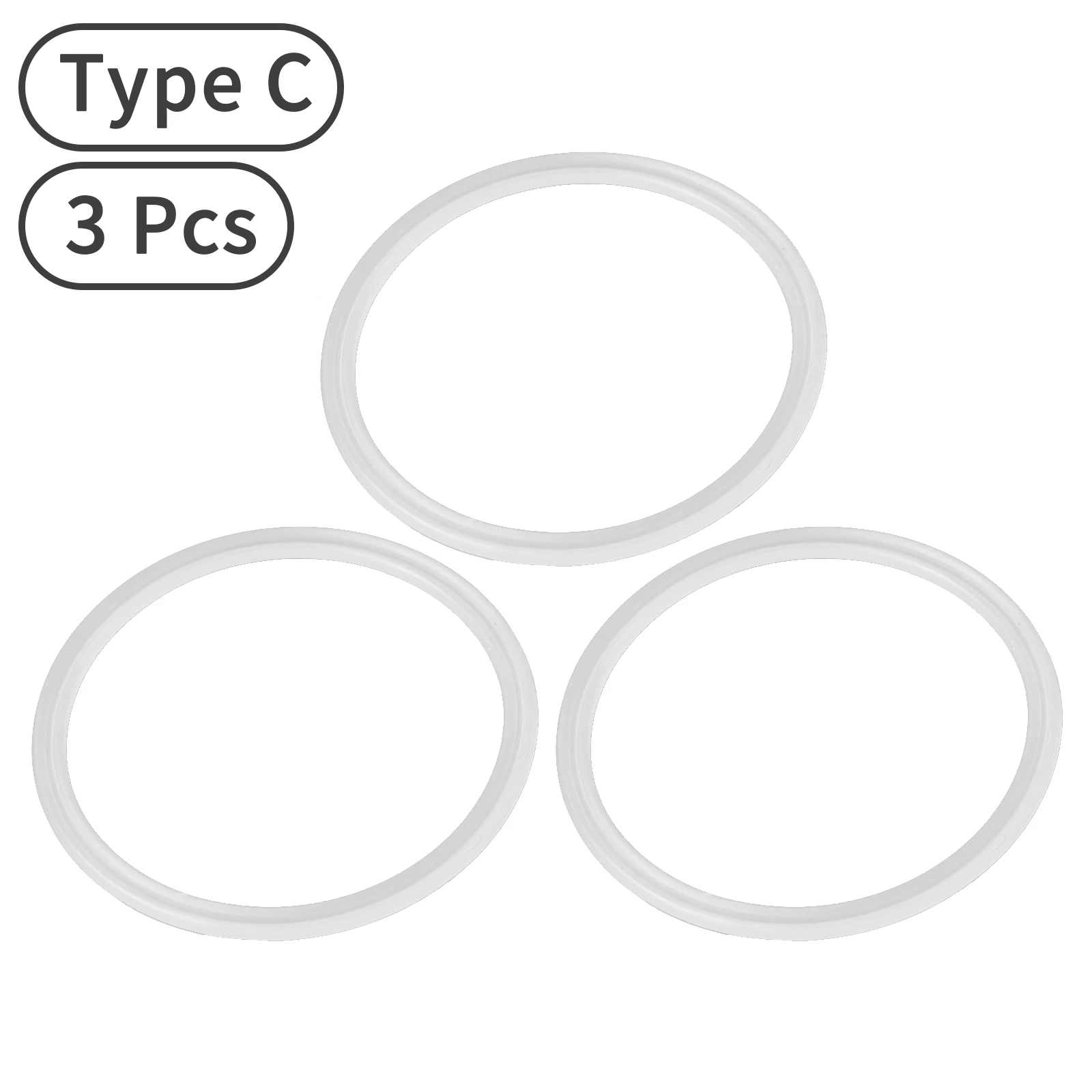 3Pcs Silicone Sealing O-Rings Thermoses Compatible Water Bottle Cover Lids Gaskets Leak-Proof Seal Rings for Outdoor Vacuum Cups