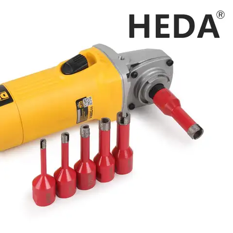 HEDA 6-16mm M14 스레드 소결 습식 다이아몬드 드릴 비트 앵글 그라인더 화강암 타일 대리석 콘크리트 석영 용 구멍 톱