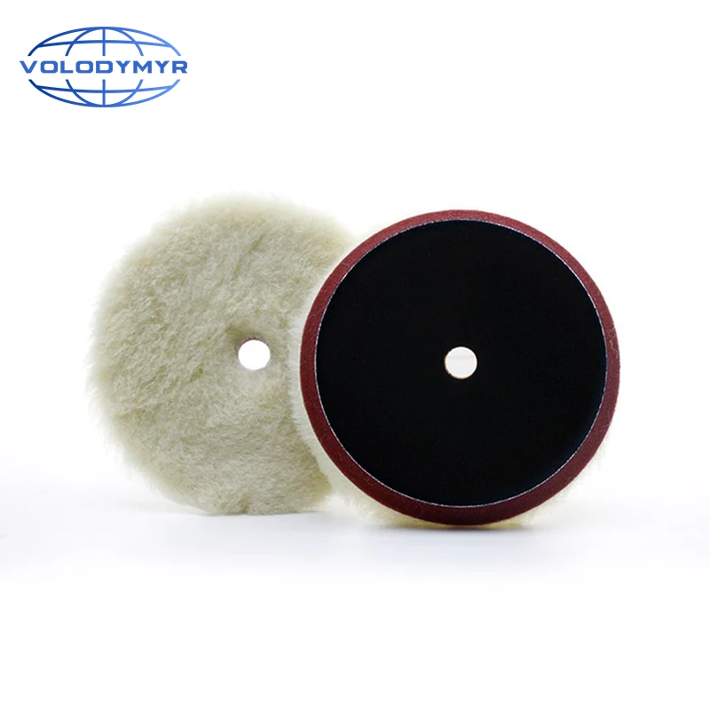 Polishing Pad 6 or 7 Inch Contain 100% Pure Wool Strong Cutting Force Car Buffer Polisher Buffing Machine Polish Foam Sponge