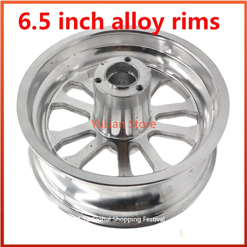 

6.5 inch alloy rims for Gasoline scooter - Electric Scooter - modified vacuum tire wheel hub 90/65-6.5 110/50-6.5 tyre rims